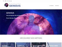 Tablet Screenshot of genious.com